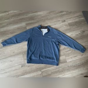 Columbia Blue Fleece Quarter Zip Sweatshirt